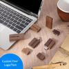 5pcs 128GB Wooden USB Flash Drive Custom Logo for Photography/Music Club, Customized Walnut Wood USB 2.0 Thumb Drives Memory Stick Wedding Gift, Personalized Logo Gift for Company/Chritmas(128, GB) view 3