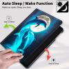 Case for Amazon Fire HD 8 Tablet (8th/7th/6th Generation 2018/2017/2016 Release),with Auto Wake/Sleep PU Leather Multi-Angle Stand Smart Cases for Fire HD 8 6/7/8th Gen 8",Cute Dolphins and Moon view 3