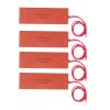 DirectNine Basics Portable Electric Silicone Heating Mat, Silicone Rubber Heating Pad with Ni Cr Alloy Wire 4 Pcs 20W 12V Flexible Silicone Heater Mat for Industrial Equipment, Pipes, view 1