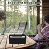 MIPDIIT Portable AM FM Radio with Bluetooth Speaker, AC Plug in/USB C Rechargeable or D Battery Operated Transistor Radio, 5W Speaker, 3.5mm Earphone Jack, Support TF Card/USB Playing view 2