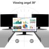 HEYVGO [2-Pack] Hanging Computer Privacy Screen Filter 27 Inch, Removable Privacy Shield Compatible with 16:9 Widescreen Monitor, Anti Blue Light Privacy Screen view 3