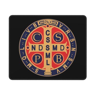 St Benedict Medal Holy Cross Logo Mouse Pad Office Products and Gaming Mousepad for Laptop, Computer and PC