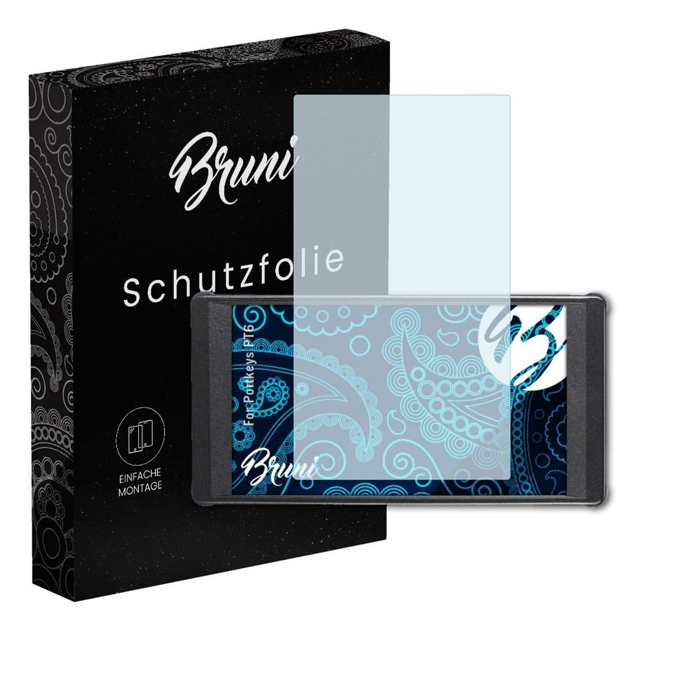 Bruni Screen Protector compatible with Portkeys PT6 Protector Film, crystal clear Protective Film (2X)