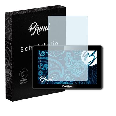 Bruni Screen Protector compatible with Portkeys BM5 III WR Protector Film, crystal clear Protective Film (2X)