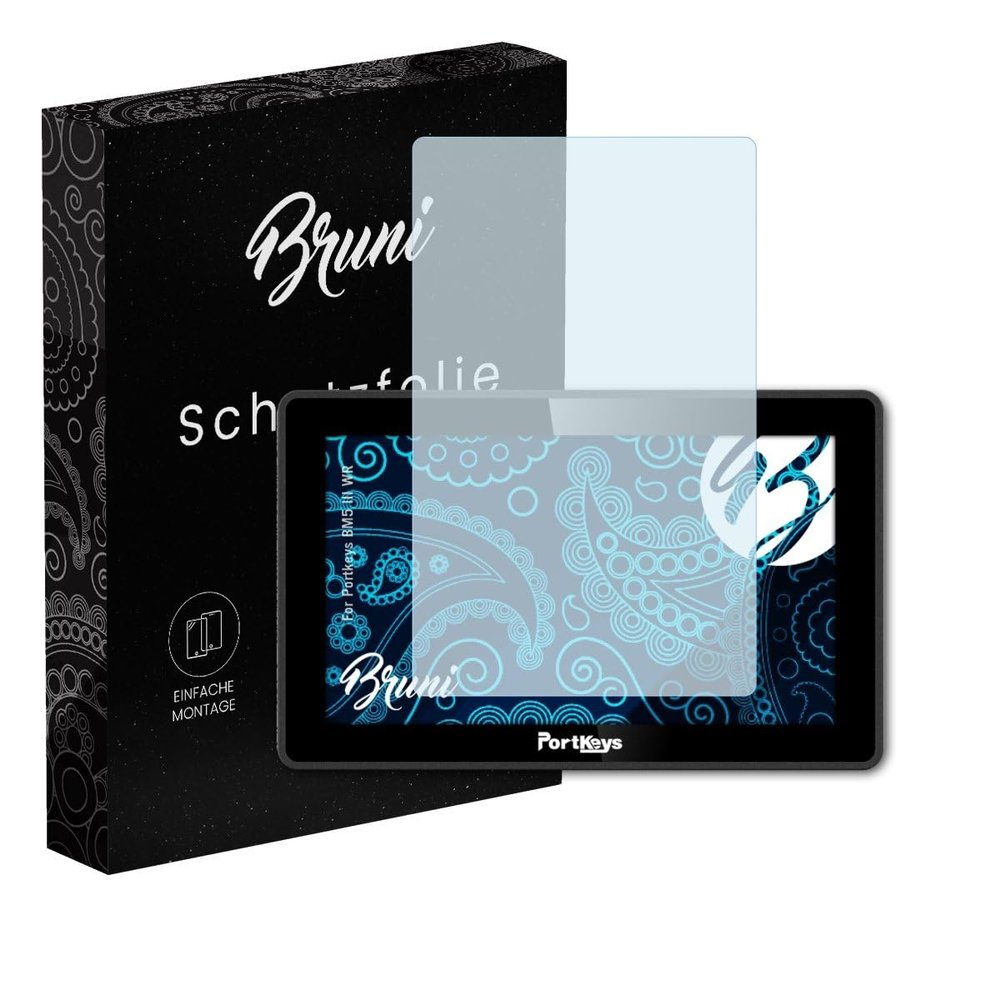 Bruni Screen Protector compatible with Portkeys BM5 III WR Protector Film, crystal clear Protective Film (2X)