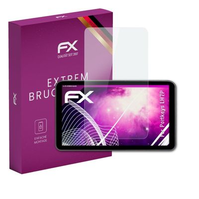 atFoliX Plastic Glass Protective Film compatible with Portkeys LH7P, 9H Hybrid-Glass FX Screen Protector