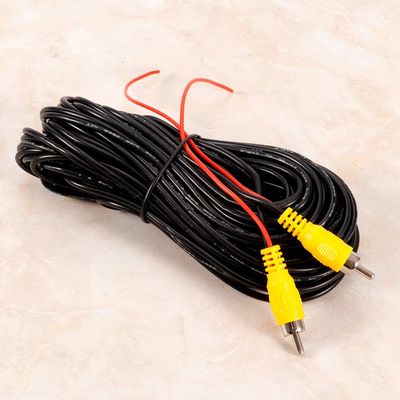 15m to Male to Male AV Audio Video Cable Cord for Car Rear Camera DVD CD Player TV Box to Cable Male to Male Cable