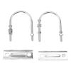 Sunicon 2Pcs Double Antenna Mast Clamp V Jaw Block with U Bolts, Heavy Duty to Mast Mount Bracket Kit with U Bolts Mast for Outdoor Antenna (Type 1) view 1