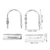 Sunicon 2Pcs Double Antenna Mast Clamp V Jaw Block with U Bolts, Heavy Duty to Mast Mount Bracket Kit with U Bolts Mast for Outdoor Antenna (Type 1) view 2