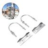 Sunicon 2Pcs Double Antenna Mast Clamp V Jaw Block with U Bolts, Heavy Duty to Mast Mount Bracket Kit with U Bolts Mast for Outdoor Antenna (Type 1) view 3