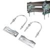 Sunicon 2Pcs Double Antenna Mast Clamp V Jaw Block with U Bolts, Heavy Duty to Mast Mount Bracket Kit with U Bolts Mast for Outdoor Antenna (Type 1) view 4