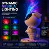 Homefy Astronaut Galaxy Projector 7 Nebula Effects & Twinkling Green Stars, 360 Rotatable Head, Remote & Timer, Space-Themed Night Light for Kids & Adults, Room Decor Gift (White) view 2