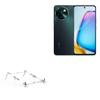 BoxWave Stand and Mount Compatible with vivo Y200t - Pocket Aluminum Stand 3-in-1, Portable Multi Angle Viewing Riser - Metallic Silver view 1
