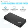 40AY0090US Lenovo Thinkpad Docking Station Dual Monitor - Supports 4K Display, Universal Dock USB Type- C Gen 2 with 4K HDMI + 4K DisplayPort + USB C Cable + 90W Adap TER (Renewed) view 4