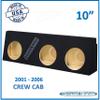 DirectNine Basics Silverado Crew Cab 2001-2006 10"" Triple Sealed Sub Box Subwoofer Enclosure view 2