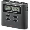 SG-110 FM/AM Stereo Pocket Receiver, Dark Gray; Direct Recall 15 Station Presets; Auto Seek Station; Built-in Real Time Clock; Adjustable Tuning Step; 90 Minute Auto Shut Off; Handheld Size view 2