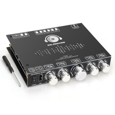 220W +220W+350W Stereo Bluetooth Amplifier Board 2.1 Channel, 2 x TPA3251 Chips Stereo AMP Board DC 12-38V, Bluetooth 5.1 and AUX Inputs, for DIY Wireless Speakers