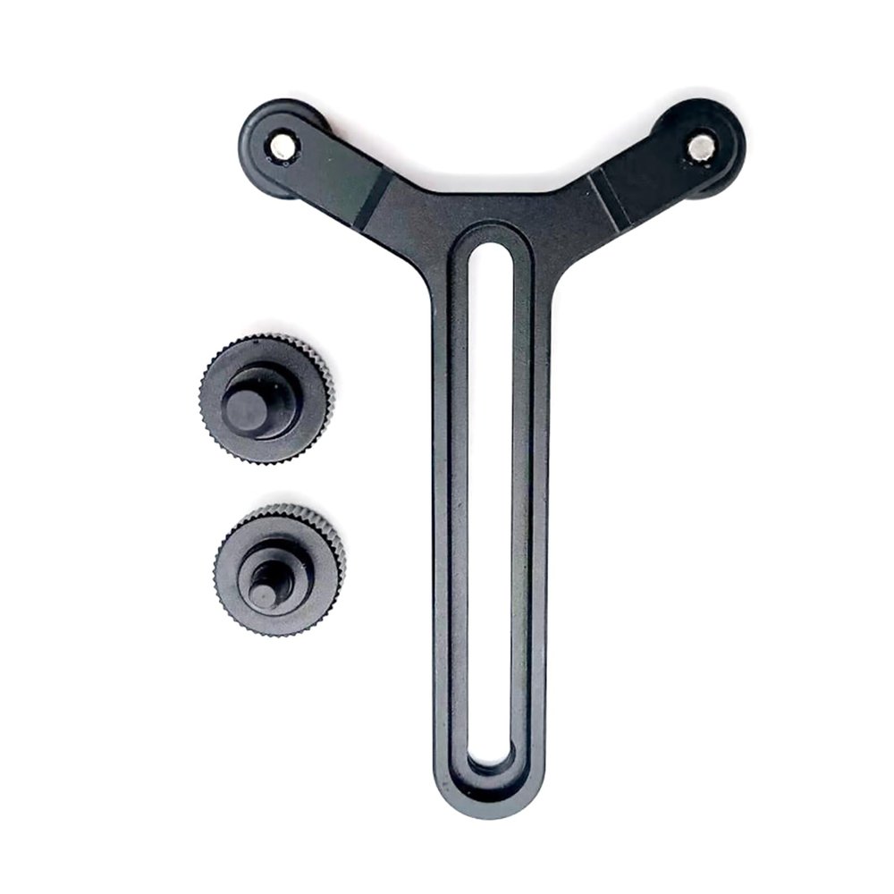 ZEZEFUFU Y Shaped Lens Support Frame Aluminum Alloy for DJI Rs3 Gimbal Plate Lens System Mount