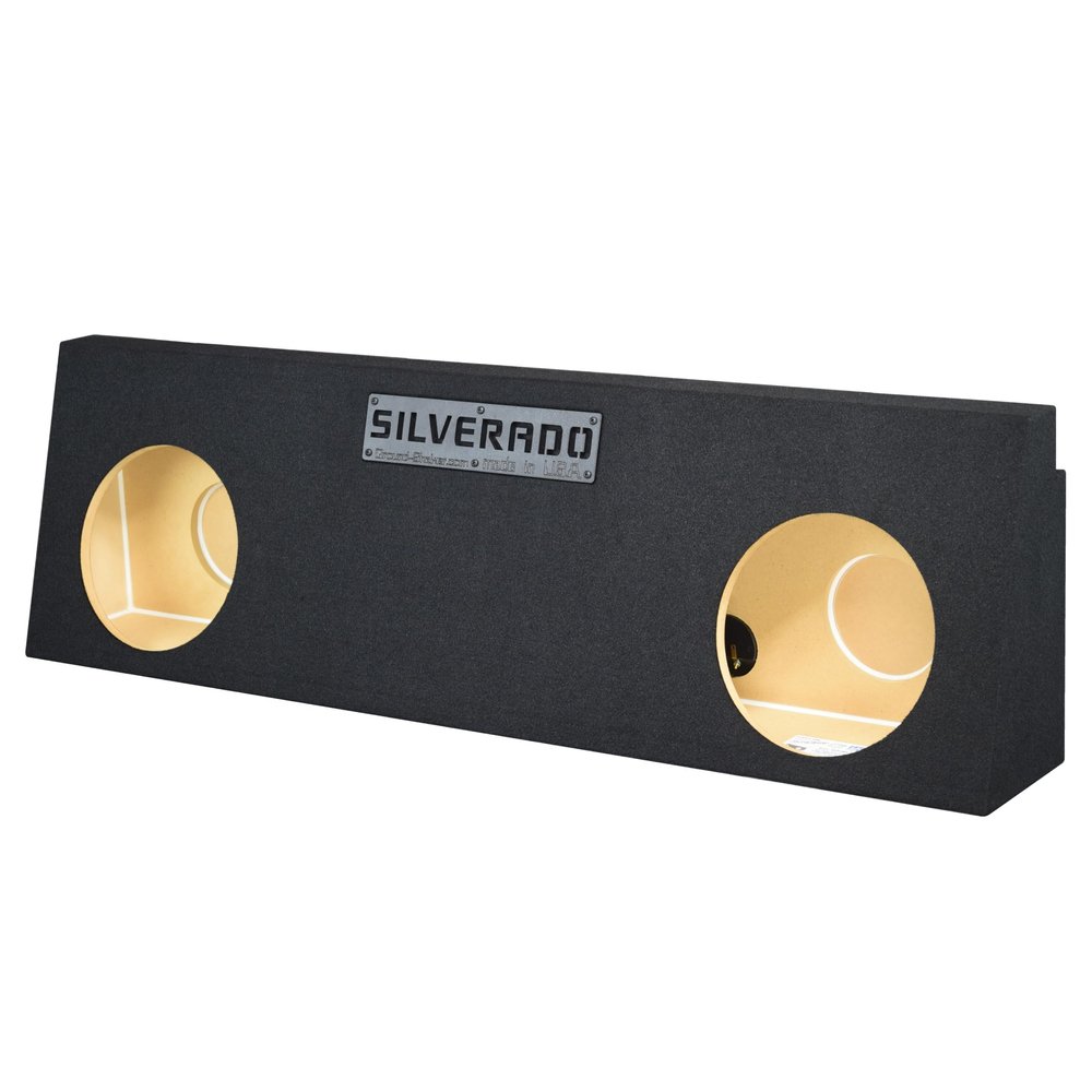 Chevy Silverado Crew Cab 2001-2006 Dual and Triple Sealed Sub Box Subwoofer Enclosure (Sealed, 10")