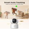 ZOSI 2K Indoor Pan/Tilt Security Camera, 2 Pack 2.4G/5G Dual-Band WiFi Smart Home Cam, 360 Degree Baby Pet Monitor with Phone App,Human Detection,2 Way Audio,Cloud & Memory Card Storage, Plug-in view 2
