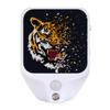 LLCXCSI Tiger Plug-in Led Night Light with Auto Dusk to Dawn Sensor for Room Decor, Adjustable Brightness Warm White Lights for Hallway,Bedroom, s Room, Kitchen, Stairway view 1