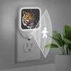 LLCXCSI Tiger Plug-in Led Night Light with Auto Dusk to Dawn Sensor for Room Decor, Adjustable Brightness Warm White Lights for Hallway,Bedroom, s Room, Kitchen, Stairway view 3