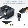 Cable Matters 2-Pack 8 Pin PCIe Extension Cable - 10 Inches (Male to Female, NOT for Direct PSU Use), 8 Pin GPU Power Extension Cable (Not 6+2Pin) view 2