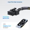 Cable Matters 2-Pack 8 Pin PCIe Extension Cable - 10 Inches (Male to Female, NOT for Direct PSU Use), 8 Pin GPU Power Extension Cable (Not 6+2Pin) view 4