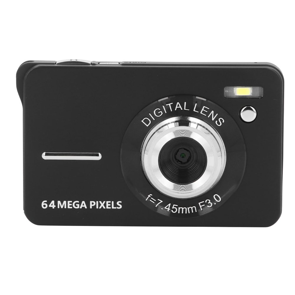 Digital Camera, 4K 64MP HD Vlogging Camera with 18X Digital Zoom, Auto Focus Multifunctional Compact Camera for Recording Life