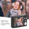 Digital Camera, 4K 64MP HD Vlogging Camera with 18X Digital Zoom, Auto Focus Multifunctional Compact Camera for Recording Life view 3
