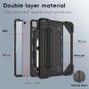 AdirMi Case for iPad Pro 12.9 Inch 2022/2021/2020(6th/5th/4th Gen), Upgraded Military Grade Dropproof [Build-in Screen Protector] [Stand & Handheld] [Pen Holder] view 3