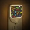 LLCXCSI Gamer Gamepad Plug-in Led Night Light with Auto Dusk to Dawn Sensor for Room Decor, Adjustable Brightness Warm White Lights for Hallway,Bedroom, s Room, Kitchen, Stairway view 2