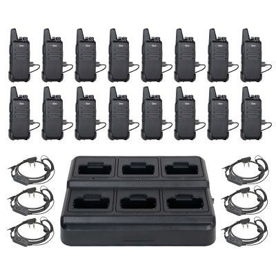 16 Pack TIDRADIO TD-M8s Walkie Talkies Long Range Rechargeable,Long Range Two Way Radio,2 Way Radio for Adults, Handsfree VOX Mini walkie talkies, for Business Office School Church Restaurant Retail