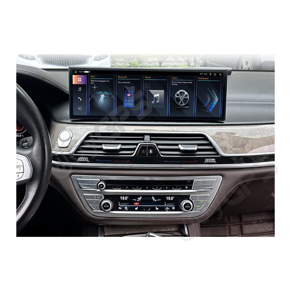 ZWNAV Android13 Car Radio for BMW 7 Series 2016-2018 Stereo Receiver Multimedia Vertical Screen PlayerWireless carplay Touchscreen Voice Control GPS Navigation Head Unit (8+128GB)