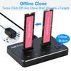 RIITOP Dual NVMe SSD Docking Station External Dual M.2 NVMe SSD to USB-C Reader (Offline Clone) view 2