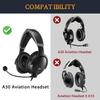 SOULWIT Mesh Fabric Headband Cover for Bose A30 Aviation Headsets, Replacement Headstrap Pad Repair Part - Black view 2