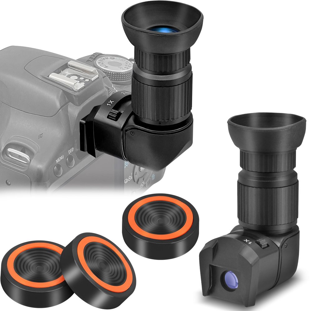 Tydeux Anti-Vibration Suppression Pads Telescope Mounts - Bundle with - Right Angle Viewfinder