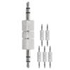 6pcs Male to Male Audio Adapter Audio Coupler for Upgrading Versatile Mic Connector for Home and Car Use view 1