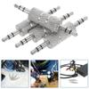 6pcs Male to Male Audio Adapter Audio Coupler for Upgrading Versatile Mic Connector for Home and Car Use view 2