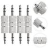 6pcs Male to Male Audio Adapter Audio Coupler for Upgrading Versatile Mic Connector for Home and Car Use view 3