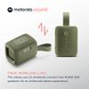 Motorola ROKR 300 Wireless Portable Bluetooth Speaker with Dual Built-in Passive Radiators, IP67 Water and Dust Resistant, Clear Vocals, Compatible with iPhone, Green view 4