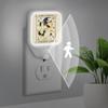 LLCXCSI Happy Krampus Plug-in Led Night Light with Auto Dusk to Dawn Sensor for Room Decor, Black Gold Adjustable Brightness Warm White Lights for Hallway,Bedroom, s Room, Kitchen, Stairway view 3