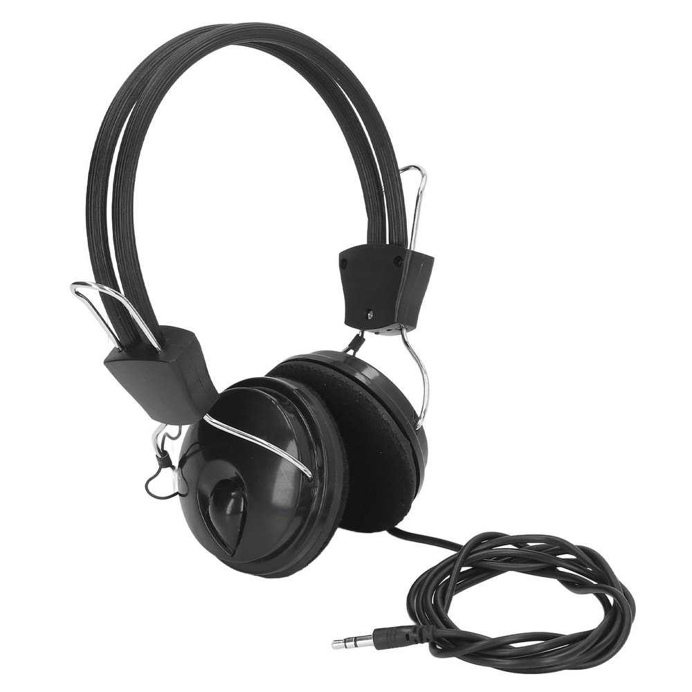 Acouto Metal Detector Headset with 32mm Hi Fi Speaker 3.5mm Interface Ear for Tablet PC Iversal No Cancelling Headset for Prec Detection