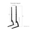 LKBEJMYY TV Stand Base for 32''-65" Plasma LCD Adjustable Monitor Mounting Bracket Arm Load 45kg DZ77 view 2