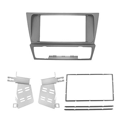 Sound-way - Single DIN Car Radio Frame Installatio 2 Din Car Radio Fascia Panel Frame/Fit For BMW 3 Series E90 E91 E92 E93 2004-2012 DVD Stereo Frame Mounted Panel Dash Installation Bezel Trim Car