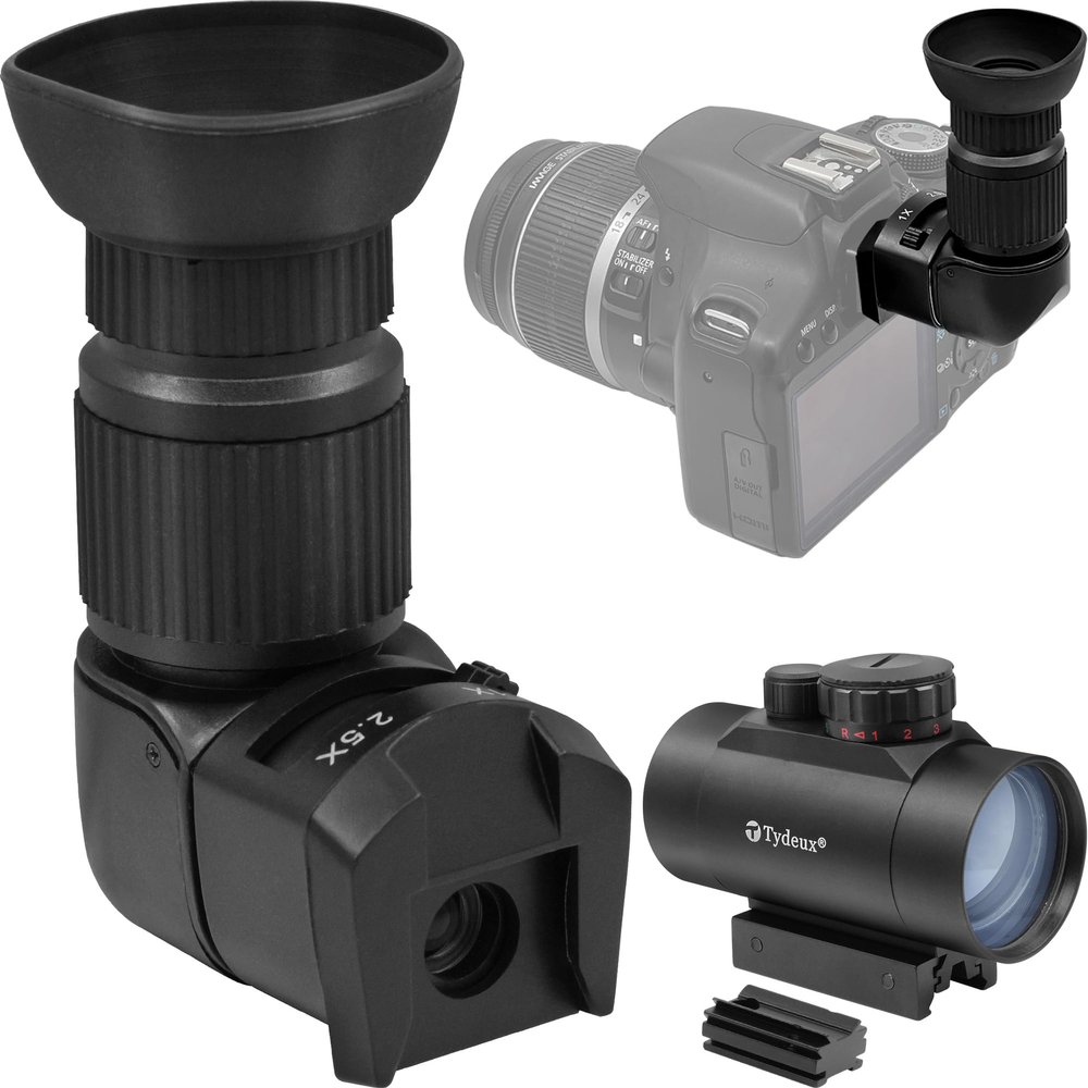 Tydeux 1X40RD Red Green Dot Sight - Bundle with - Camera Viewfinder