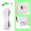 ALERTCAM 2Pack 9m/30ft Charging Cable for Arlo Essential 2K Outdoor Security Camera (2nd Generation), Long Waterproof Power Cord for Arlo Essential 2nd, White view 4
