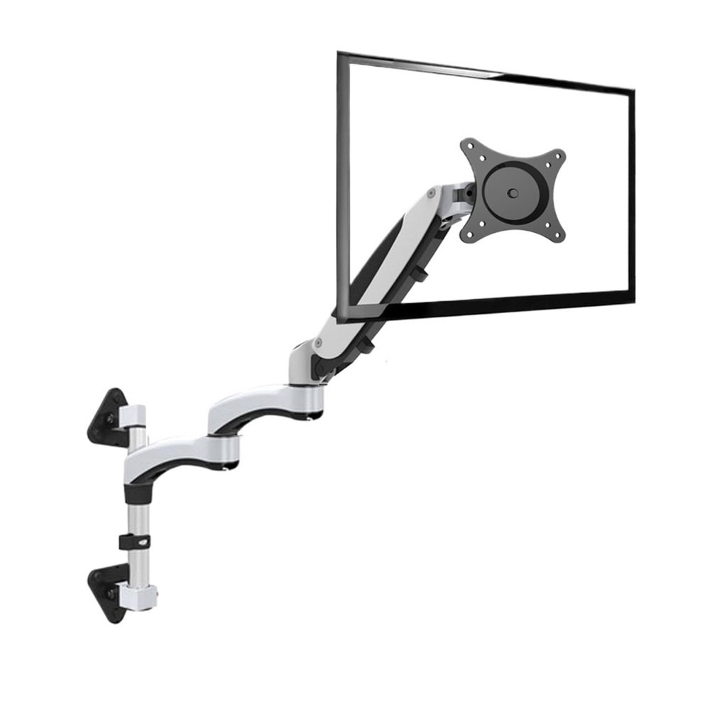 LHXEQJAM DL-FE160W-L Aluminum Alloy 360 Full Dynamic 15-27 Inch Wall Mount Monitor Double Arm 85 Up and Down