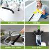 17 Pipe Cleaner, Cleaning Brush, Shower Cleaner Brush, Sink Drain Cleaner, Shower Drain Cleaner, Shower Brush For Cleaning, Dryer Vent Brush, Long Bottle Brush, Hair Drain Clog Remover, Bathtub Brush view 3
