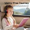 gorsun Kids Bluetooth Headphones, Toddler Headphones 85 dBA Safe Volume, 45 Hours Playtime, with Mic, Bluetooth 5.3, Kids Wireless Headset for iPad/Tablet/Travel/School, ldeal Gift (Black/Red) view 2
